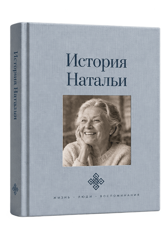 Та же книга «История Натальи» в пыльно-голубом переплёте